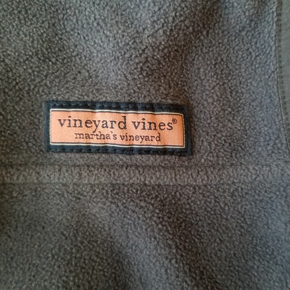 Vineyard Vines Mens Shep Fleece Vest Blue Green Preppy - Picture 4 of 16